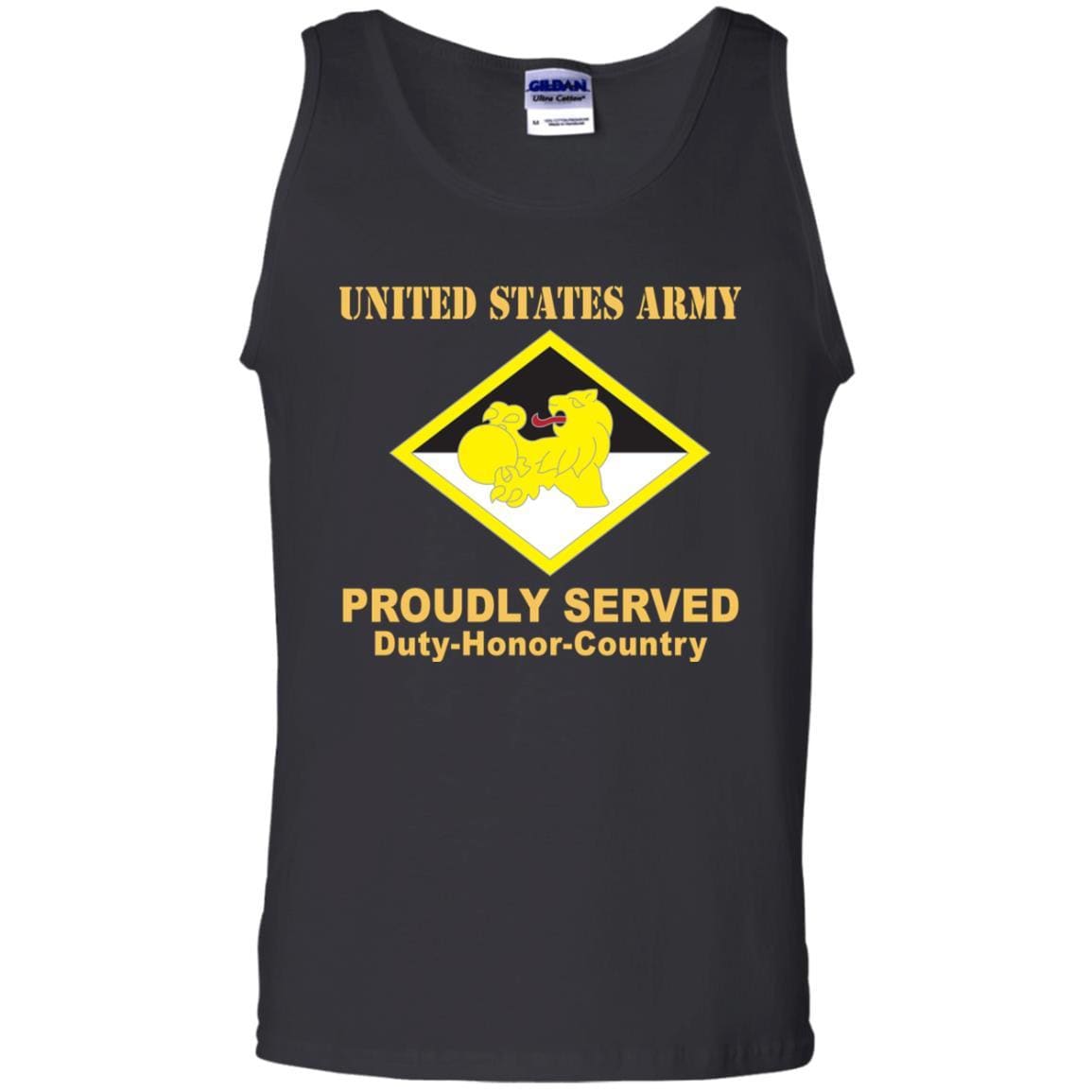 US ARMY 266TH FINANCE COMMAND- Proudly Served T-Shirt On Front For Men-TShirt-Army-Veterans Nation