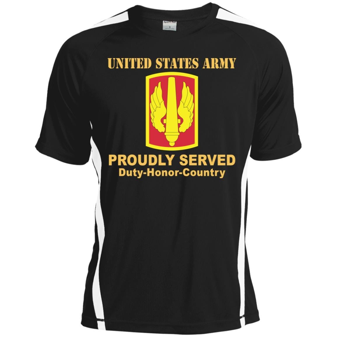 US ARMY 18TH FIELD ARTILLERY BRIGADE- Proudly Served T-Shirt On Front For Men-TShirt-Army-Veterans Nation