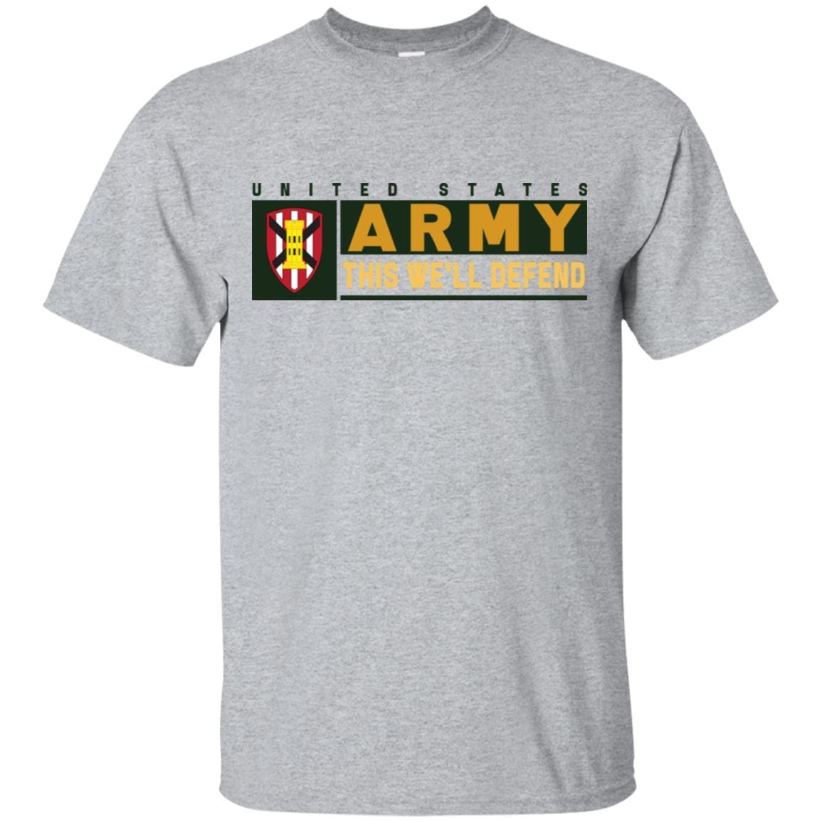 US Army 7TH ENGINEER BRIGADE- This We'll Defend T-Shirt On Front For Men-TShirt-Army-Veterans Nation