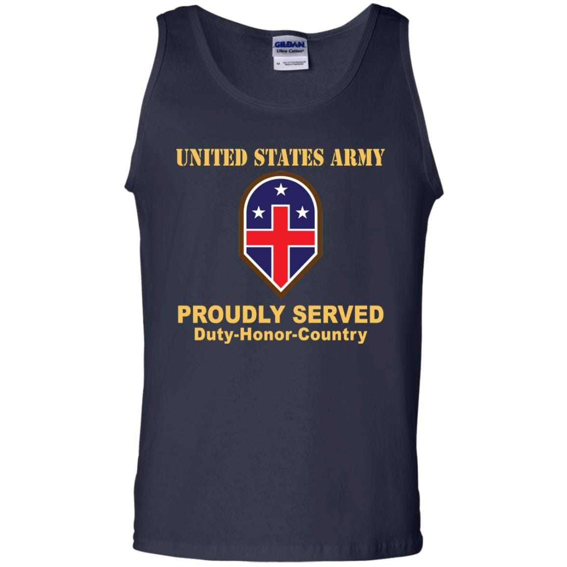 US ARMY 332 MEDICAL BRIGADE- Proudly Served T-Shirt On Front For Men-TShirt-Army-Veterans Nation