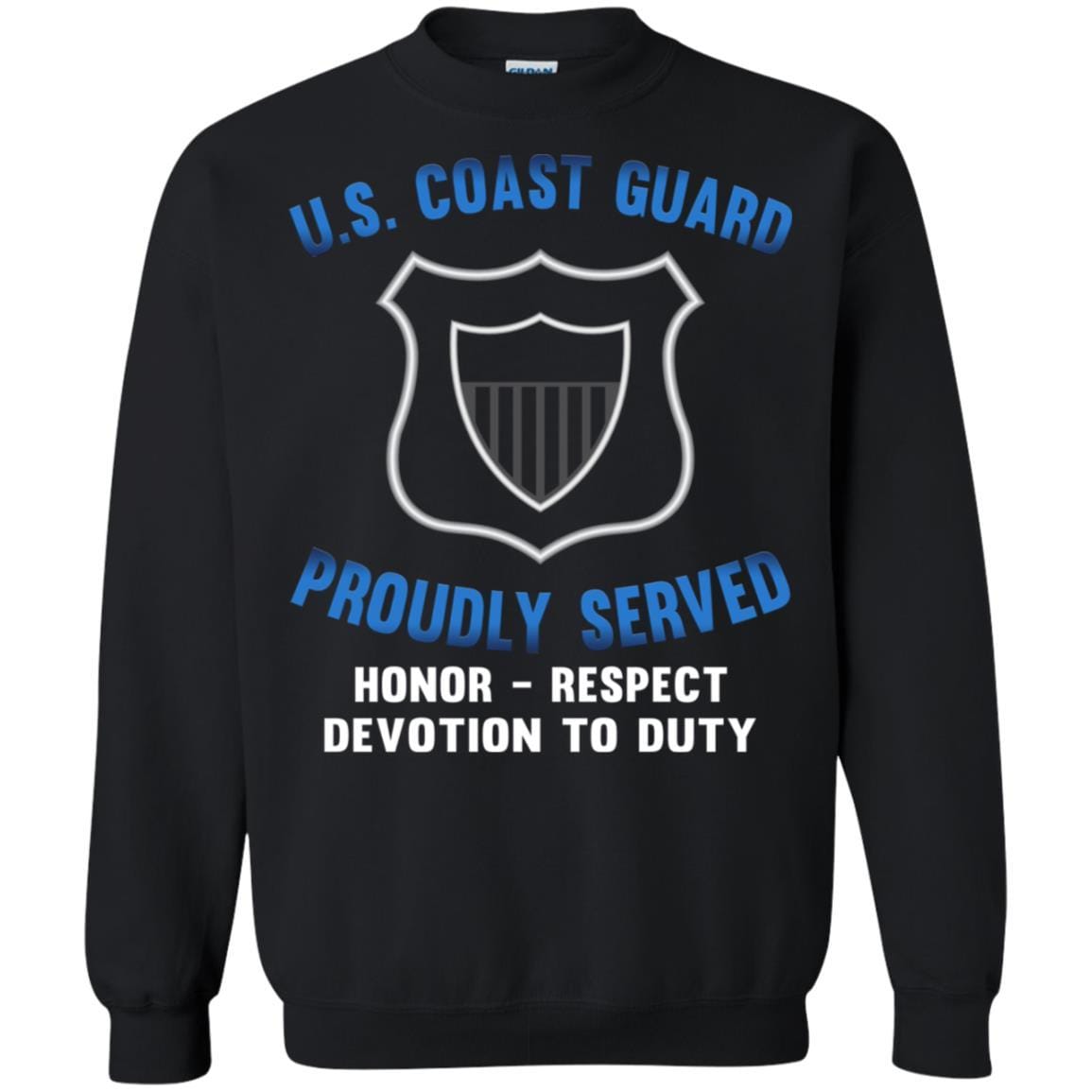 USCG MARITIME ENFORCEMENT ME Logo Proudly Served T-Shirt For Men On Front-TShirt-USCG-Veterans Nation