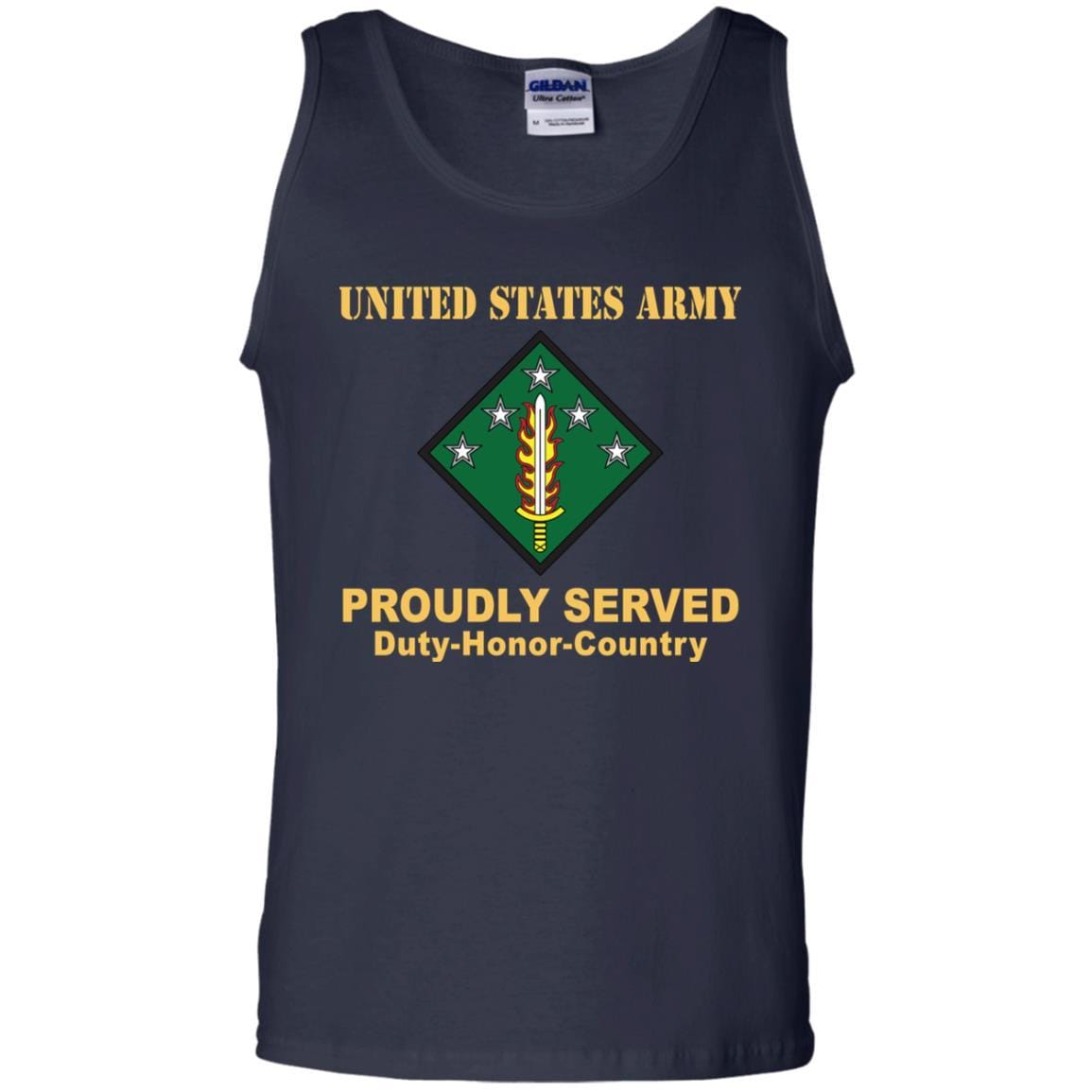 US ARMY 20TH SUPPORT COMMAND (CBRNE)- Proudly Served T-Shirt On Front For Men-TShirt-Army-Veterans Nation