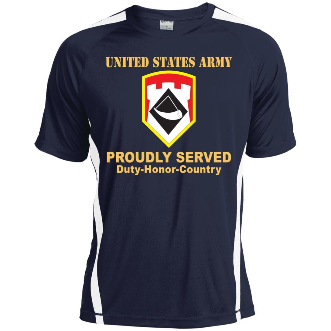 US ARMY 111TH ENGINEER BRIGADE- Proudly Served T-Shirt On Front For Men-TShirt-Army-Veterans Nation