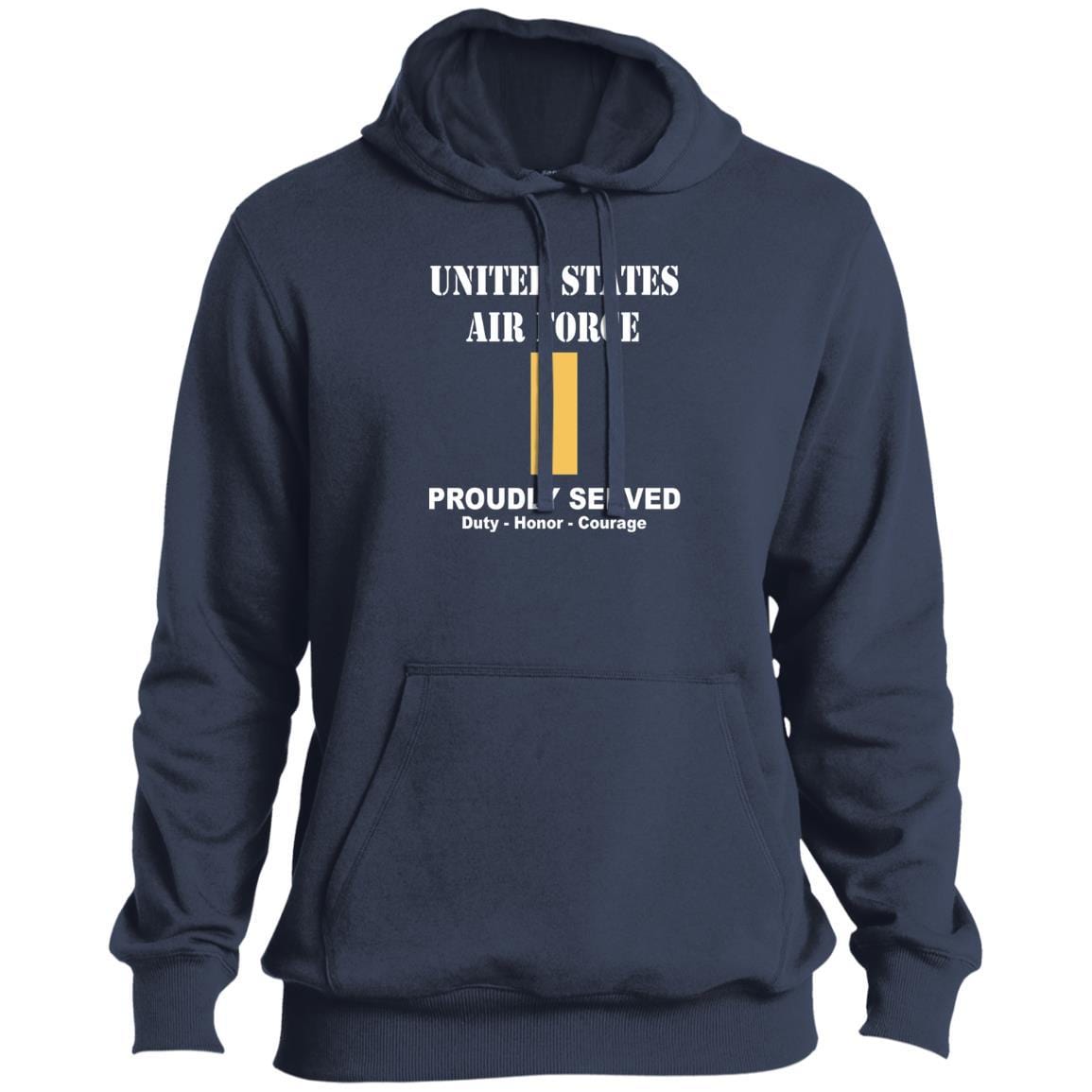 US Air Force O-1 Second Lieutenant 2d Lt O1 Commissioned Officer Ranks T shirt Sport-Tek Tall Pullover Hoodie - T-Shirt-TShirt-USAF-Veterans Nation