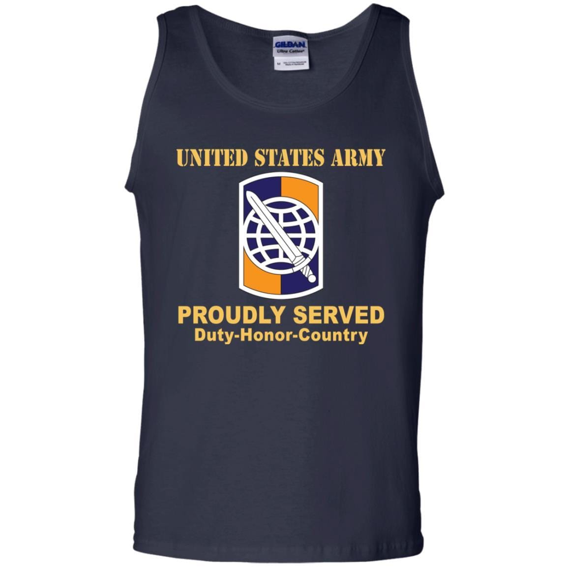 US ARMY 358TH CIVIL AFFAIRS BRIGADE- Proudly Served T-Shirt On Front For Men-TShirt-Army-Veterans Nation