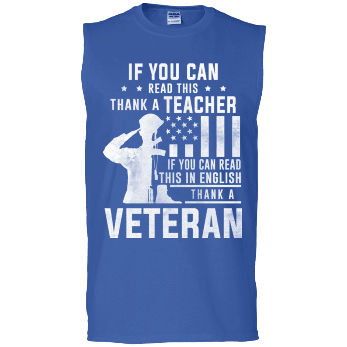 Military T-Shirt "THANK A VETERAN"-TShirt-General-Veterans Nation