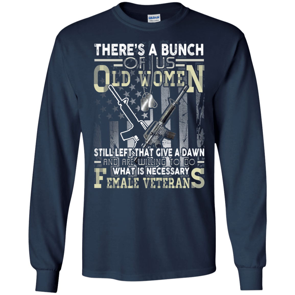 Military T-Shirt "Proud To Be A Female Veteran" Front Design-TShirt-General-Veterans Nation