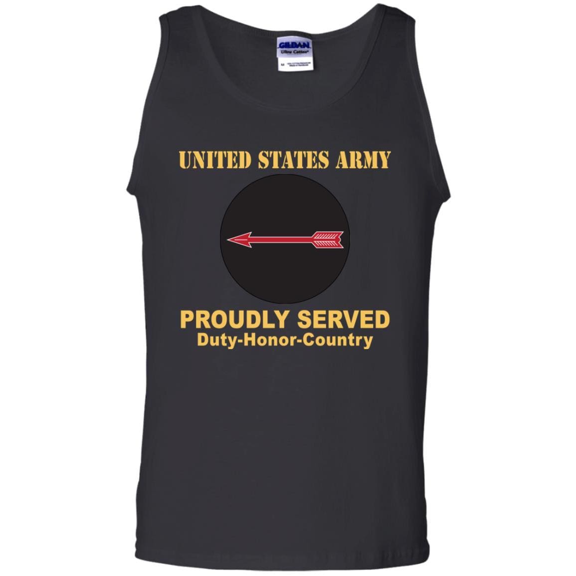 US ARMY CSIB ASYMMETRIC WARFARE GROUP- Proudly Served T-Shirt On Front For Men-TShirt-Army-Veterans Nation