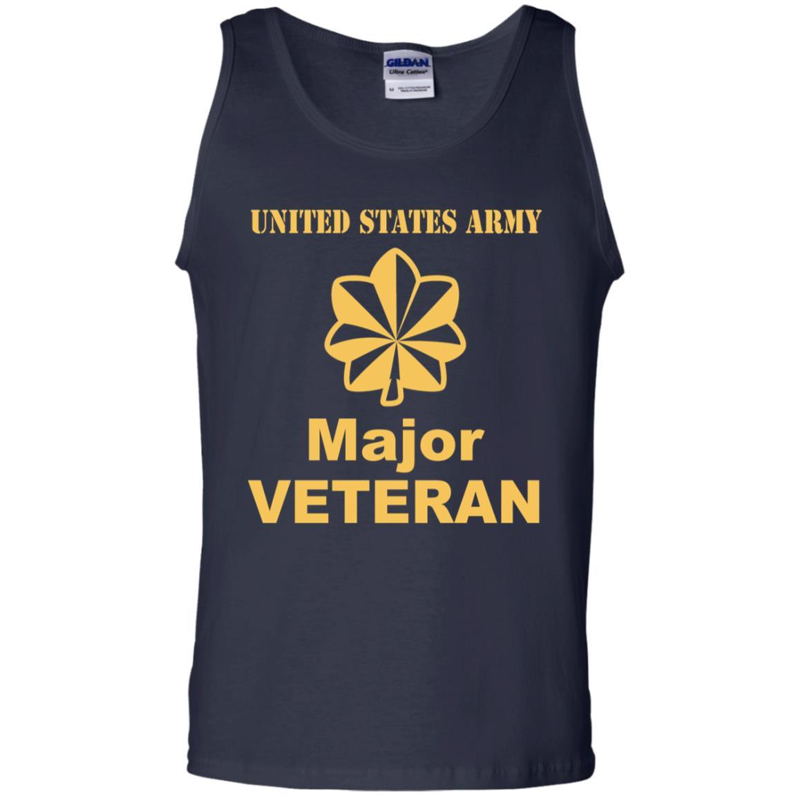 US Army O-4 Major O4 MAJ Field Officer Ranks Veteran Men T Shirt On Front-TShirt-Army-Veterans Nation