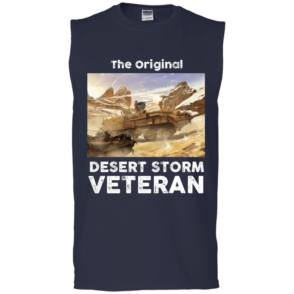 Military T-Shirt "The Original Desert Storm Veteran Men" Front-TShirt-General-Veterans Nation