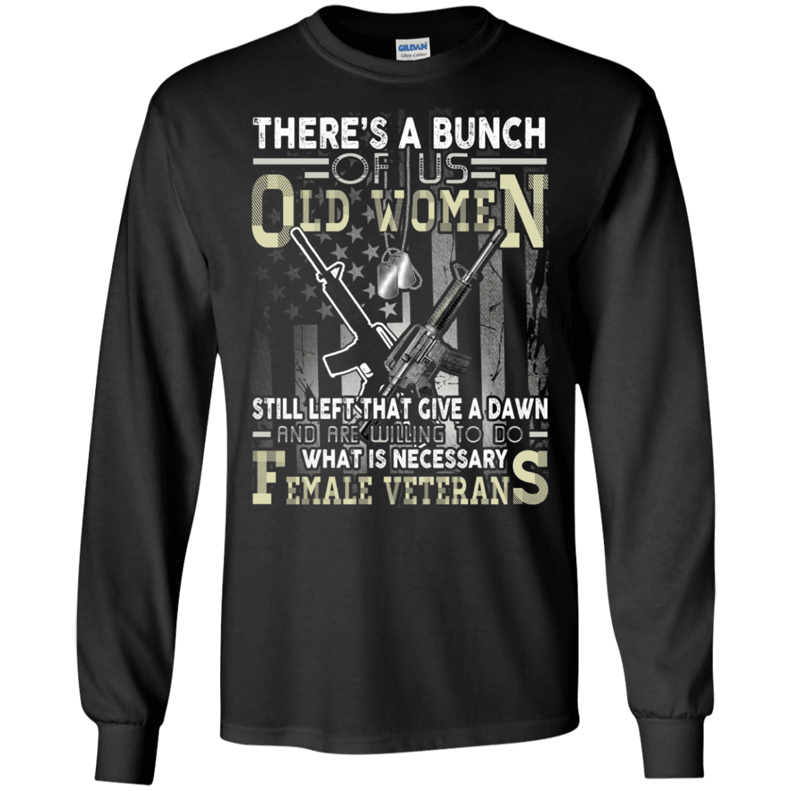 Military T-Shirt "Proud To Be A Female Veteran" Front Design-TShirt-General-Veterans Nation