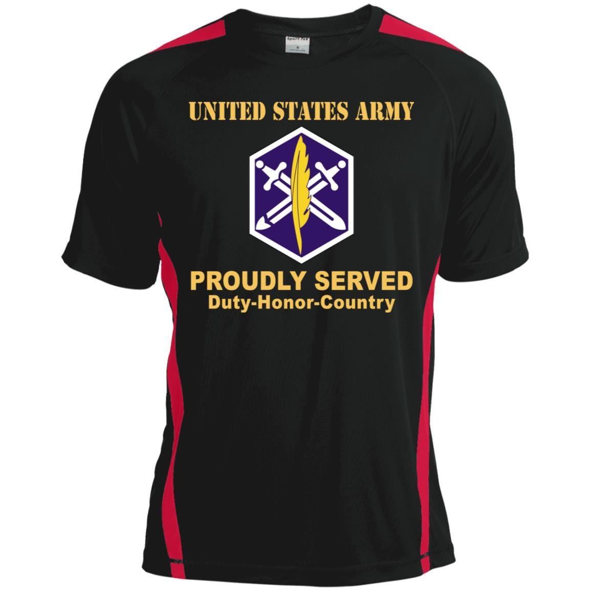 US ARMY 85TH CIVIL AFFAIRS BRIGADE - Proudly Served T-Shirt On Front For Men-TShirt-Army-Veterans Nation