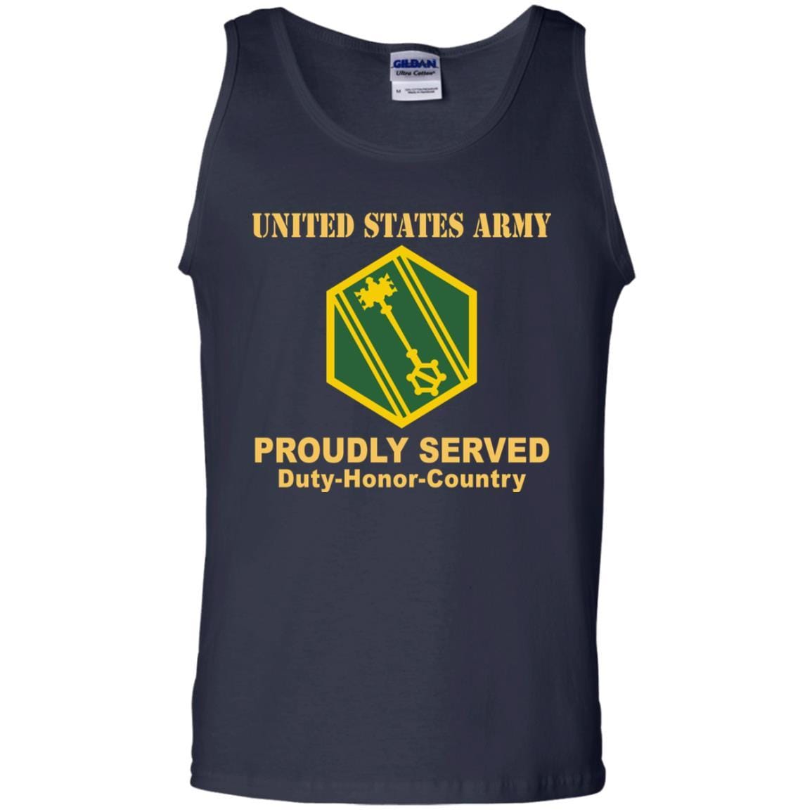 US ARMY 46TH MILITARY POLICE COMMAND- Proudly Served T-Shirt On Front For Men-TShirt-Army-Veterans Nation