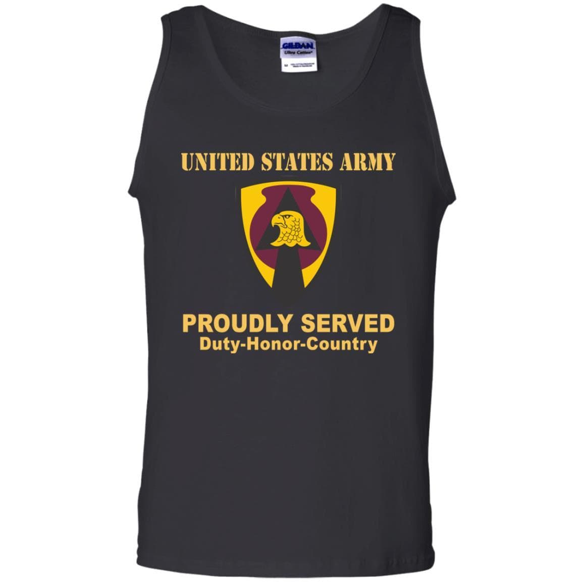 US ARMY 734 SUPPORT GROUP IOWA NATIONAL GUARD- Proudly Served T-Shirt On Front For Men-TShirt-Army-Veterans Nation