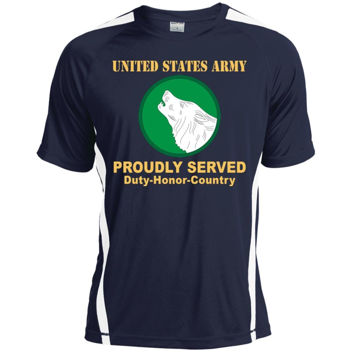 US ARMY 104 TRAINING DIVISION- Proudly Served T-Shirt On Front For Men-TShirt-Army-Veterans Nation