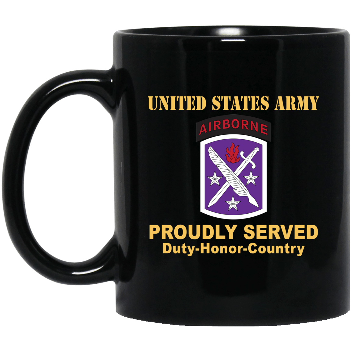 US ARMY 95TH CIVIL AFFAIRS BRIGADE - 11 oz - 15 oz Black Mug-Mug-Army-CSIB-Veterans Nation
