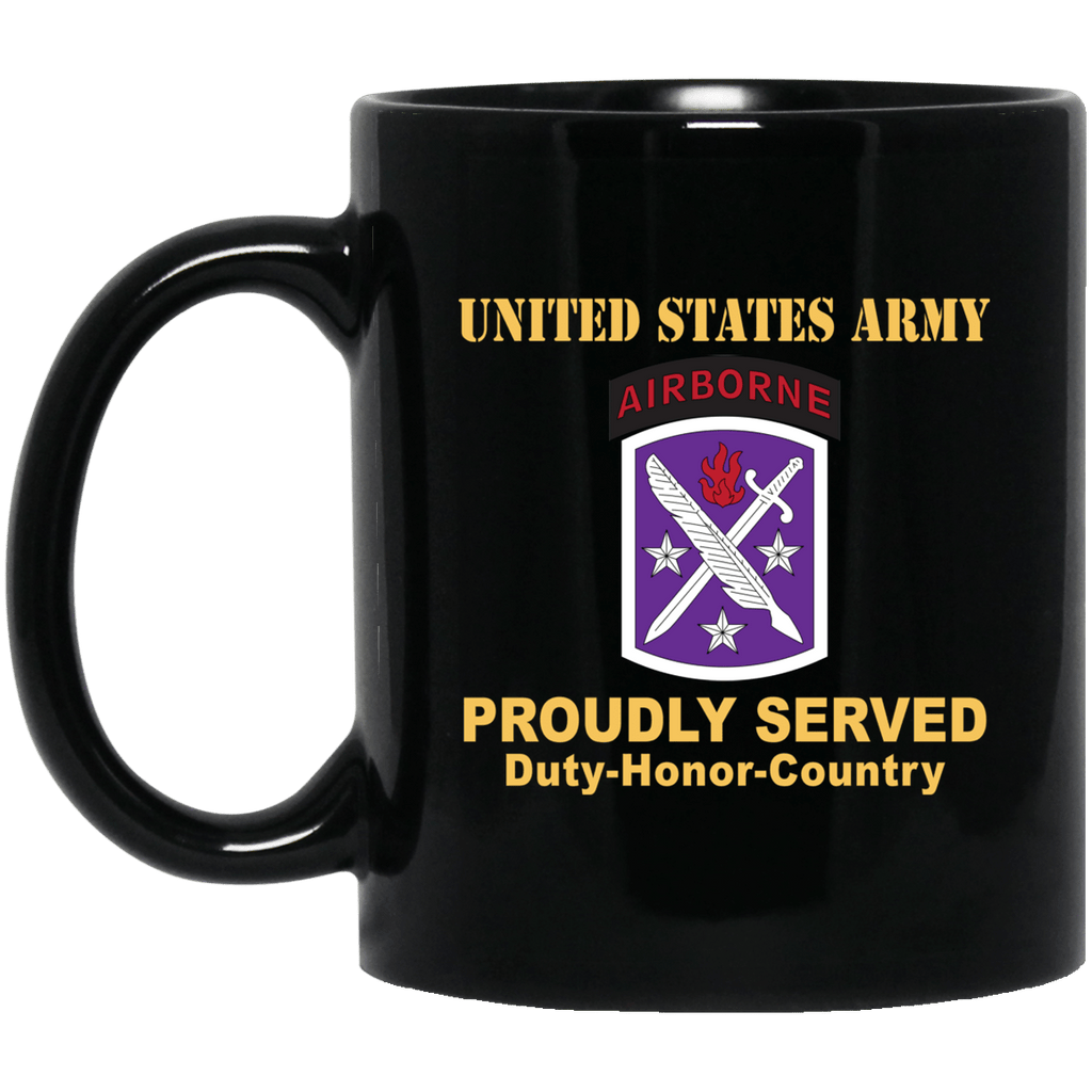 US ARMY 95TH CIVIL AFFAIRS BRIGADE - 11 oz - 15 oz Black Mug-Mug-Army-CSIB-Veterans Nation