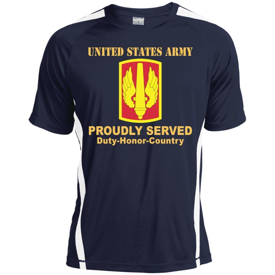 US ARMY 18TH FIELD ARTILLERY BRIGADE- Proudly Served T-Shirt On Front For Men-TShirt-Army-Veterans Nation