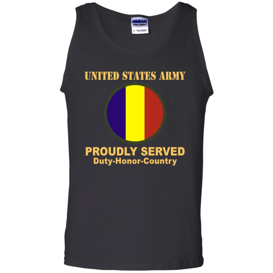 US ARMY TRAINING AND DOCTRINE COMMAND- Proudly Served T-Shirt On Front For Men-TShirt-Army-Veterans Nation