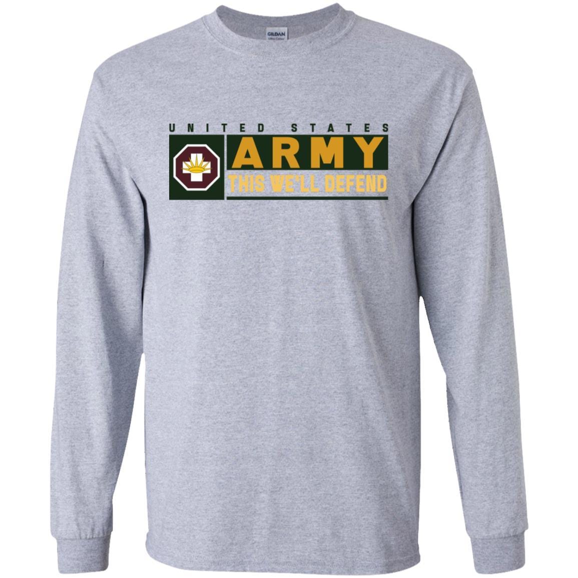 US Army 8TH MEDICAL BRIGADE- This We'll Defend T-Shirt On Front For Men-TShirt-Army-Veterans Nation