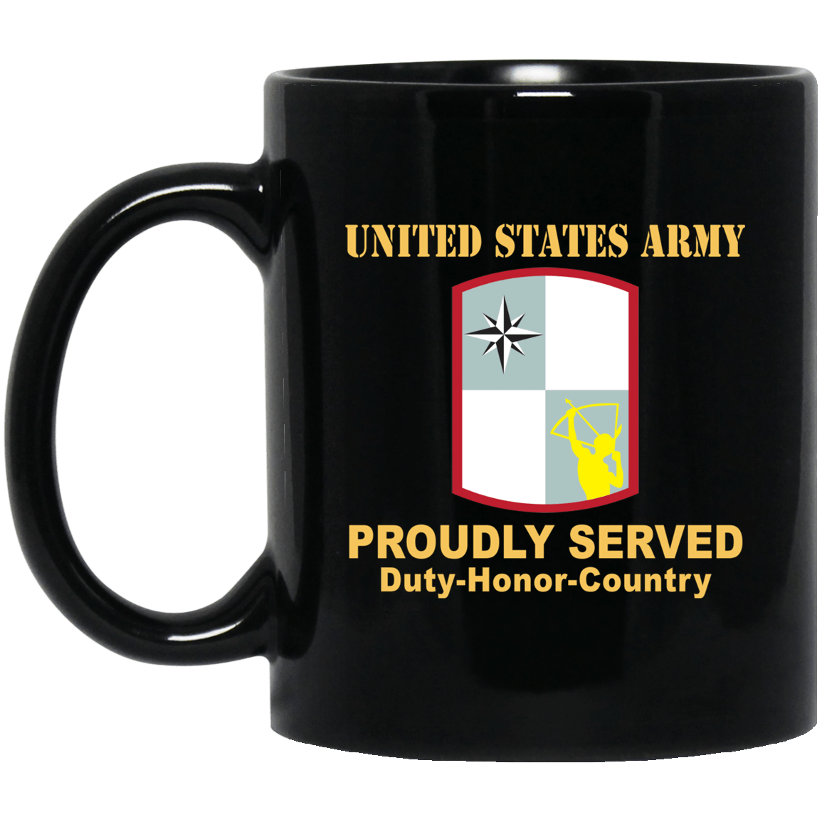 US ARMY 287 SUSTAINMENT BRIGADE- 11 oz - 15 oz Black Mug-Mug-Army-CSIB-Veterans Nation