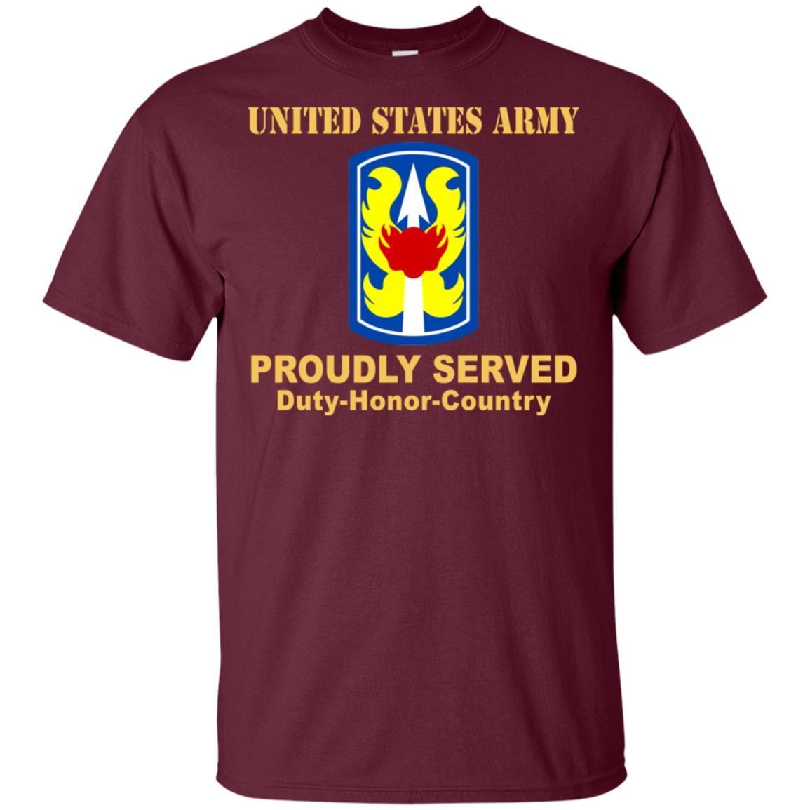 US ARMY 199TH INFANTRY BRIGADE - Proudly Served T-Shirt On Front For Men-TShirt-Army-Veterans Nation