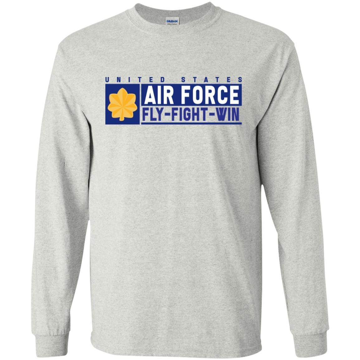 US Air Force O-4 Major Fly - Fight - Win Long Sleeve - Pullover Hoodie-TShirt-USAF-Veterans Nation