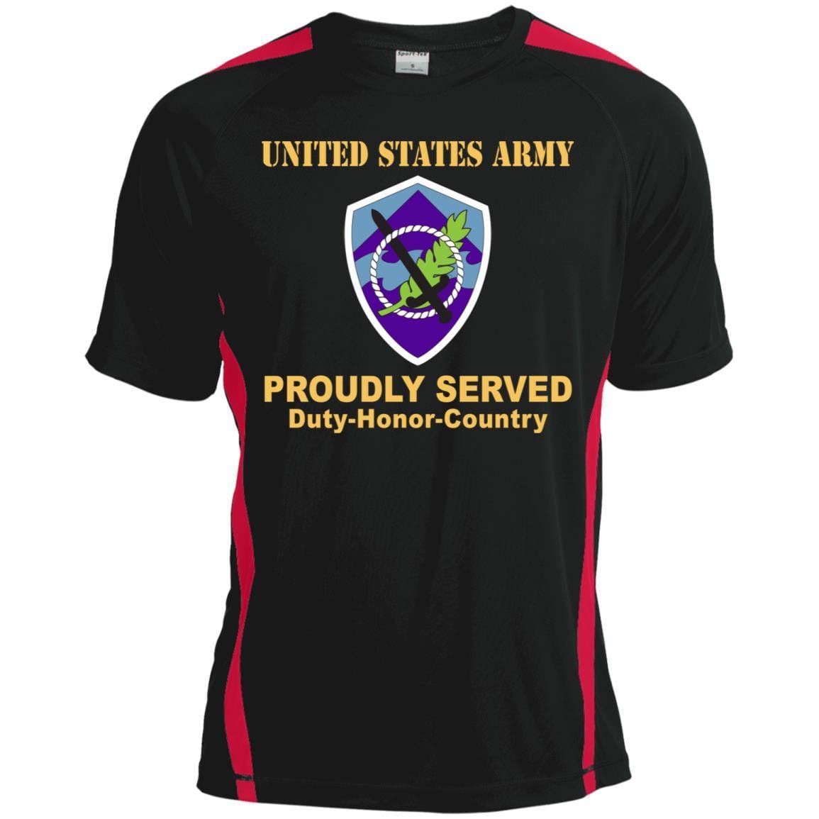 US ARMY 350 CIVIL AFFAIRS COMMAND- Proudly Served T-Shirt On Front For Men-TShirt-Army-Veterans Nation