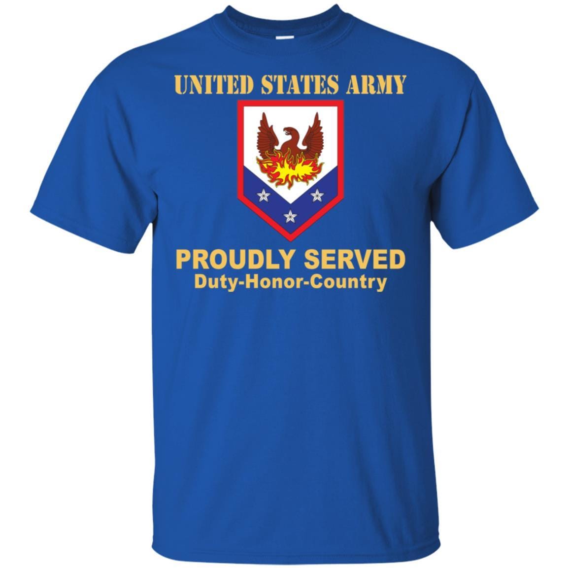 US ARMY 110 MANEUVER ENHANCEMENT BRIGADE- Proudly Served T-Shirt On Front For Men-TShirt-Army-Veterans Nation