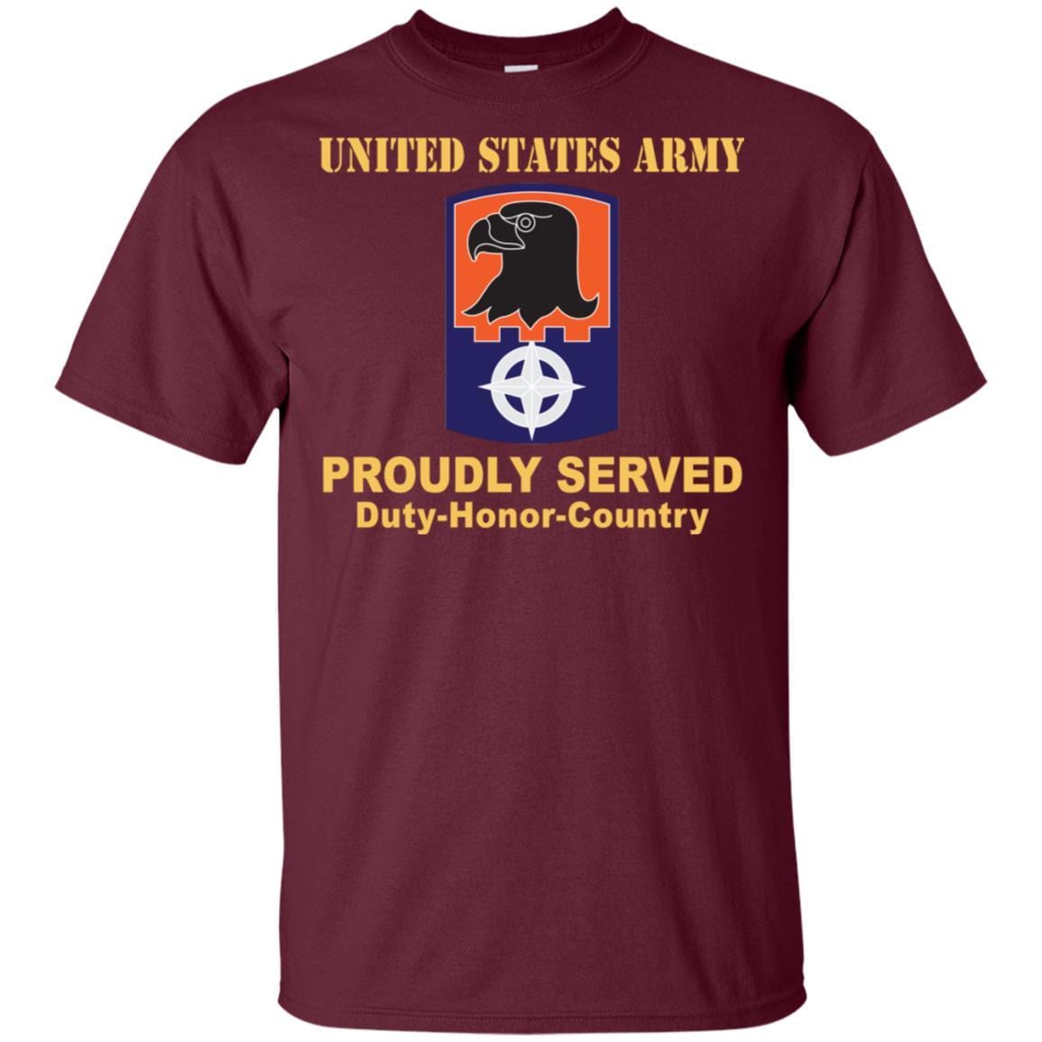 US ARMY 244TH AVIATION BRIGADE- Proudly Served T-Shirt On Front For Men-TShirt-Army-Veterans Nation