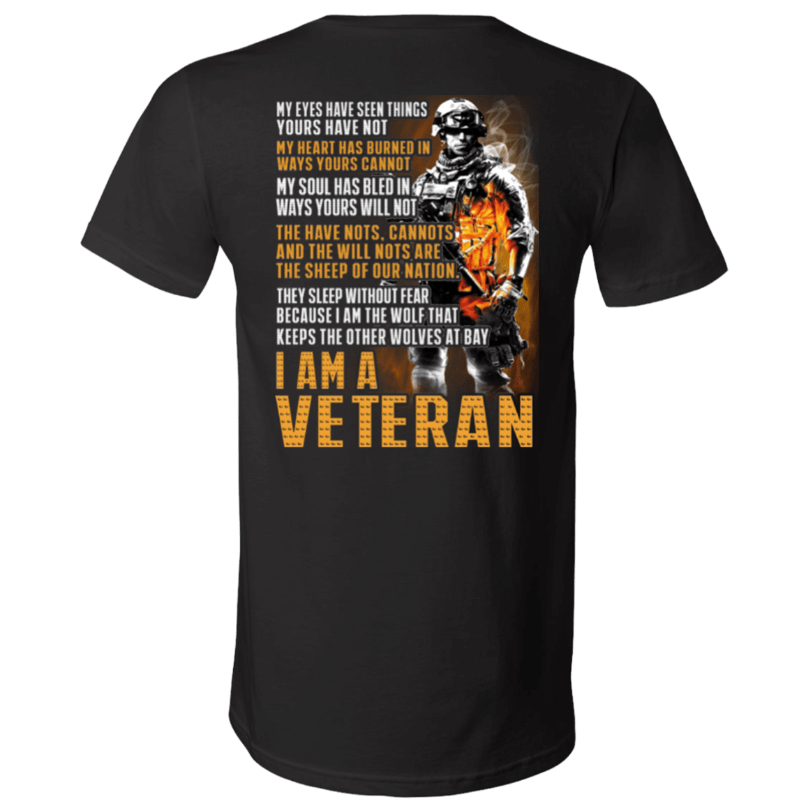 Military T-Shirt "I Am A Veteran"-TShirt-General-Veterans Nation