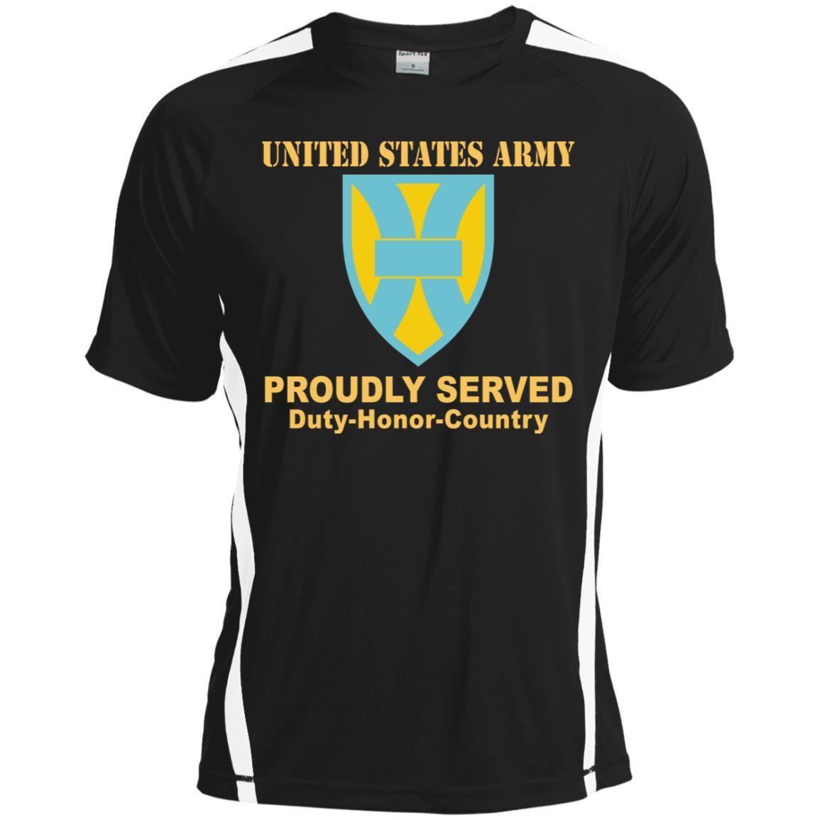 US ARMY 21ST SUSTAINMENT COMMAND- Proudly Served T-Shirt On Front For Men-TShirt-Army-Veterans Nation