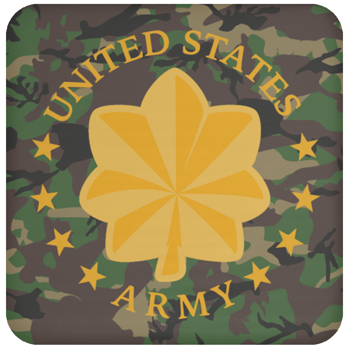 US Army O-4 Major O4 MAJ Field Officer Coaster-Coaster-Army-Ranks-Veterans Nation