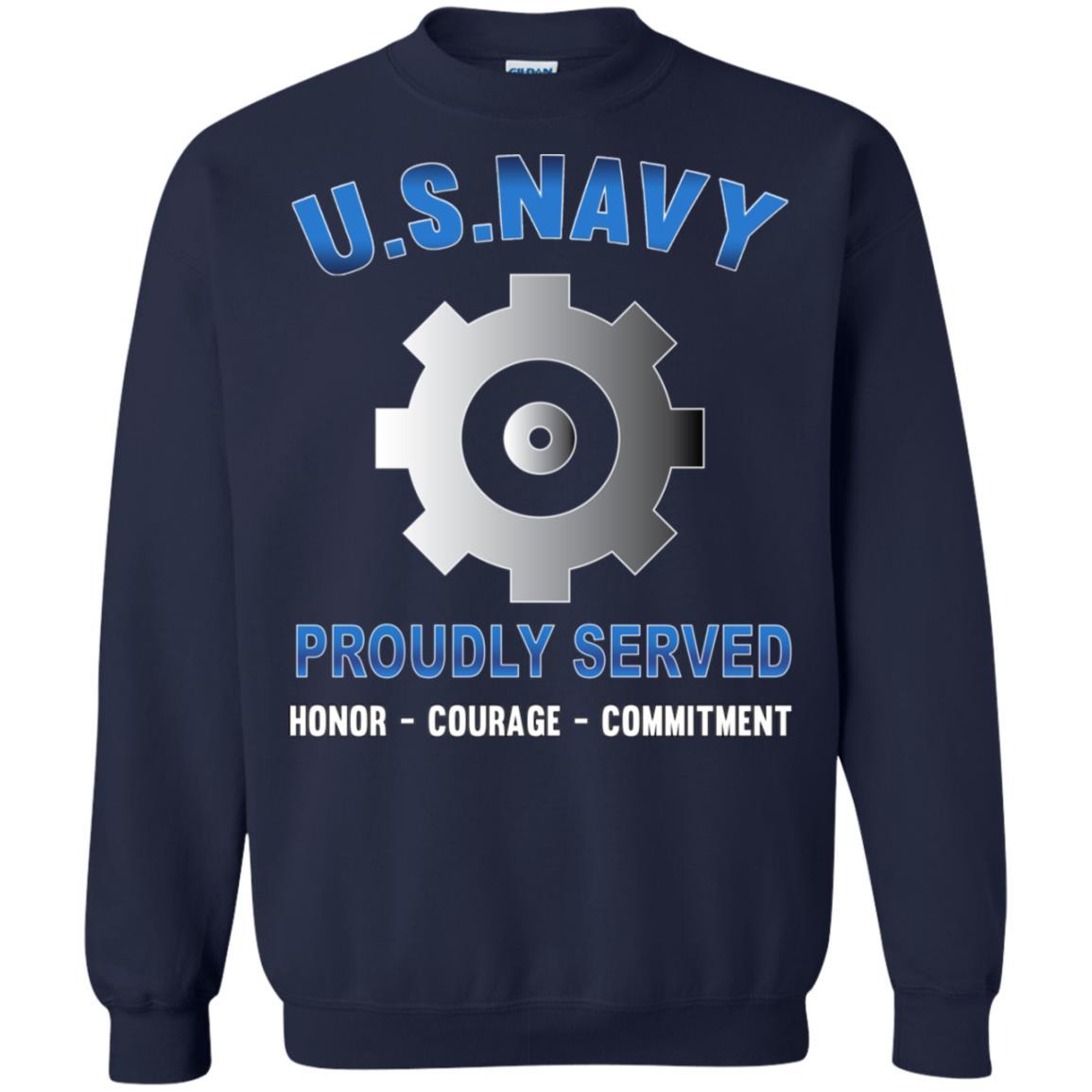 U.S Navy Engineman Navy EN - Proudly Served T-Shirt For Men On Front-TShirt-Navy-Veterans Nation