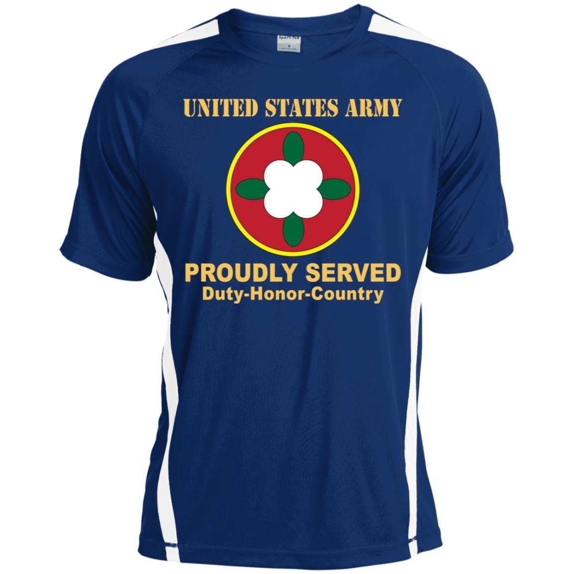 US ARMY 184TH SUSTAINMENT COMMAND- Proudly Served T-Shirt On Front For Men-TShirt-Army-Veterans Nation