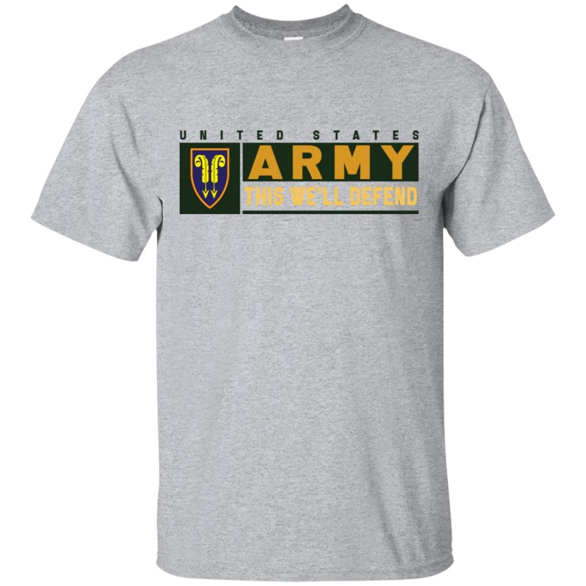 US Army 22ND SUPPORT COMMAND- This We'll Defend T-Shirt On Front For Men-TShirt-Army-Veterans Nation