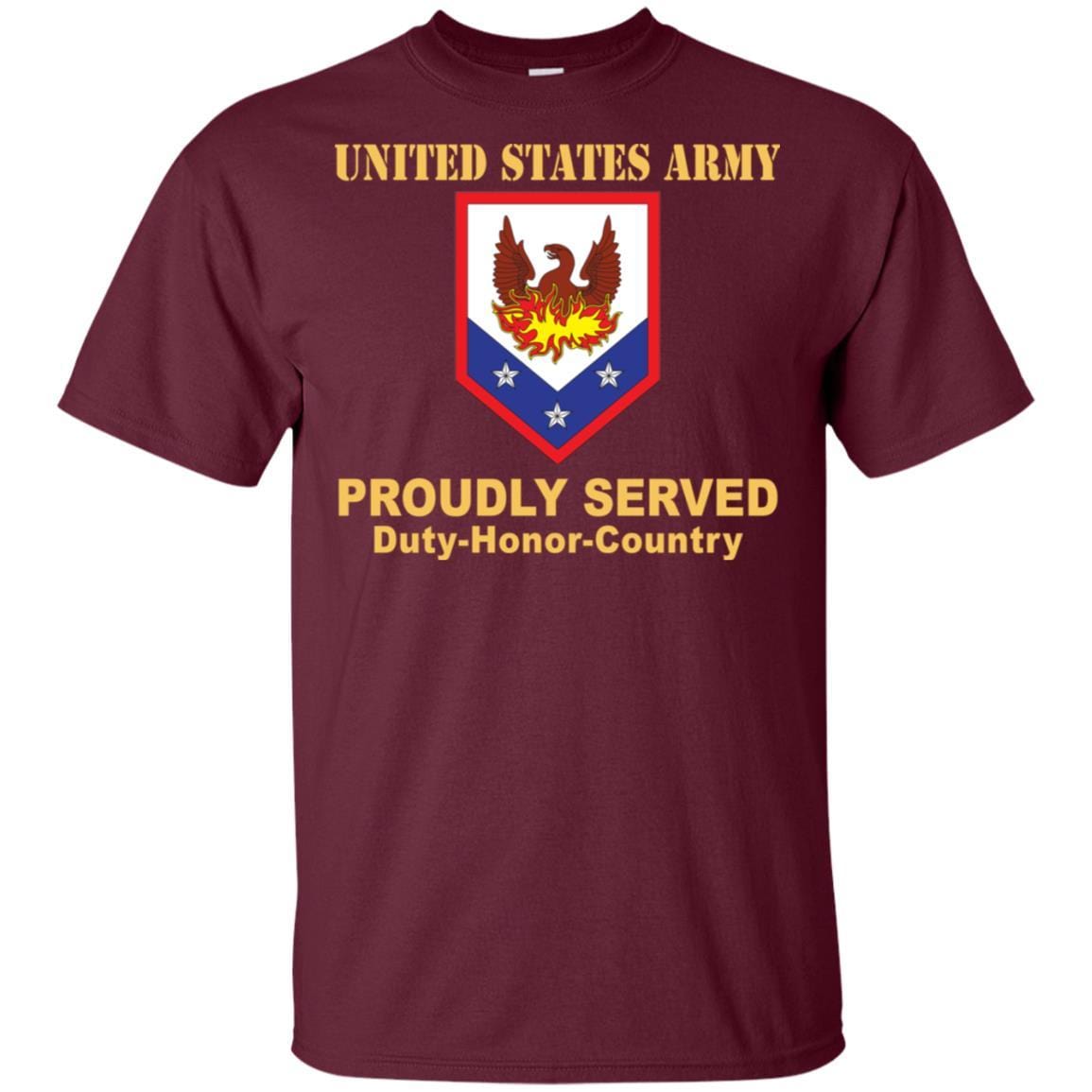 US ARMY 110 MANEUVER ENHANCEMENT BRIGADE- Proudly Served T-Shirt On Front For Men-TShirt-Army-Veterans Nation