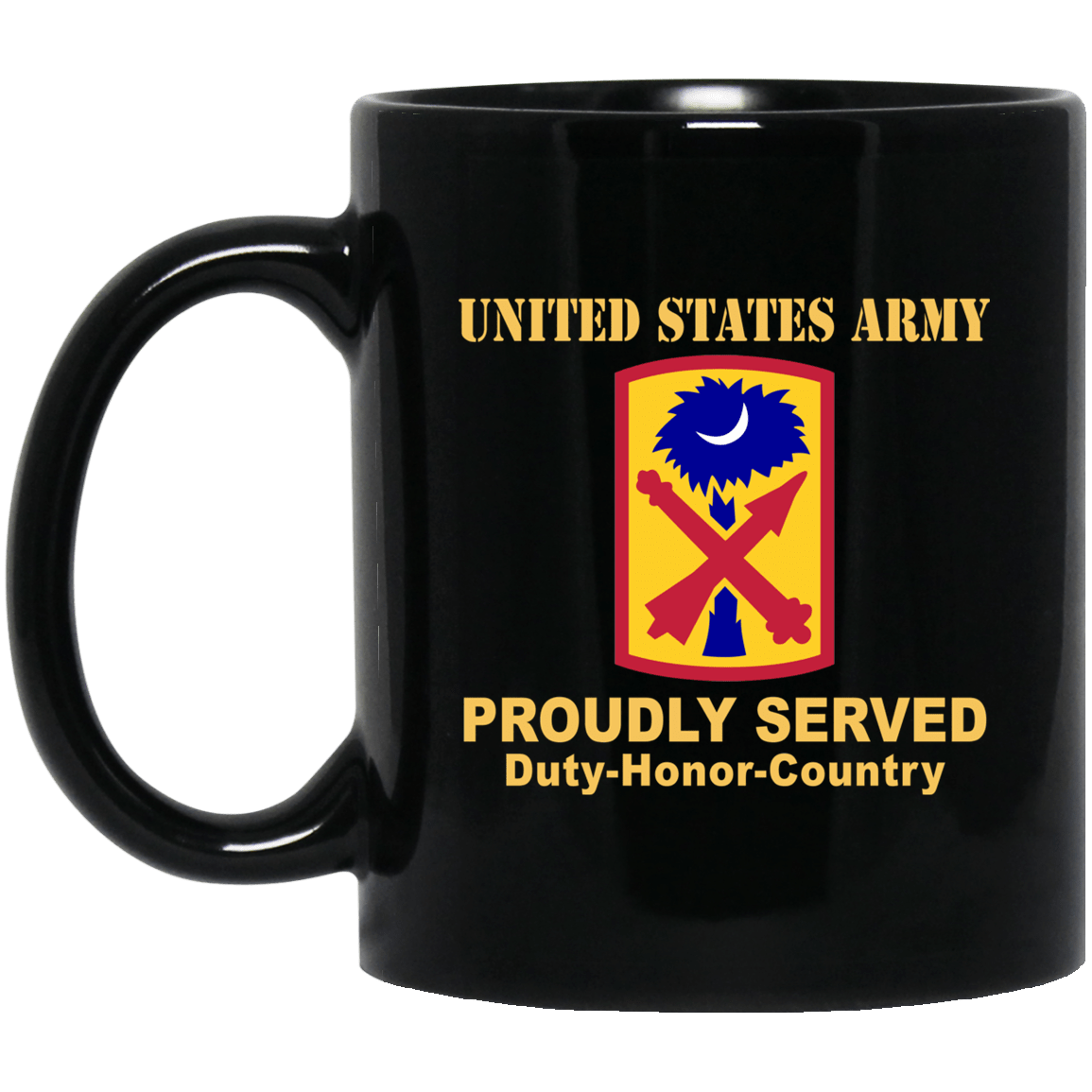 US ARMY 263 AIR AND MISSILE DEFENSE COMMAND - 11 oz - 15 oz Black Mug-Mug-Army-CSIB-Veterans Nation