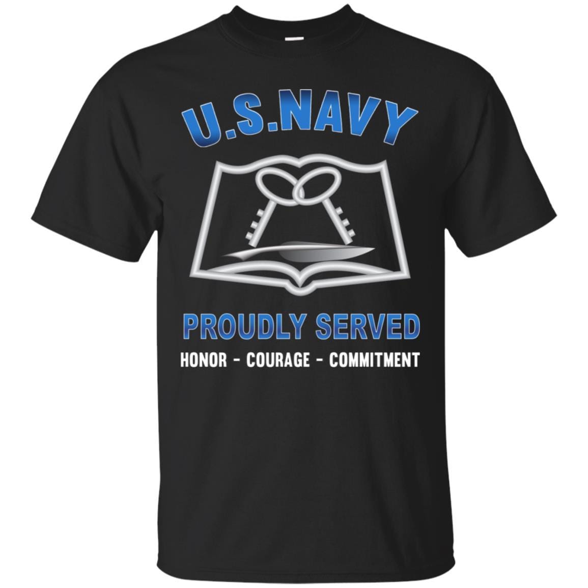 Navy Mess Management Specialist MS Navy CS - Proudly Served T-Shirt For Men On Front-TShirt-Navy-Veterans Nation
