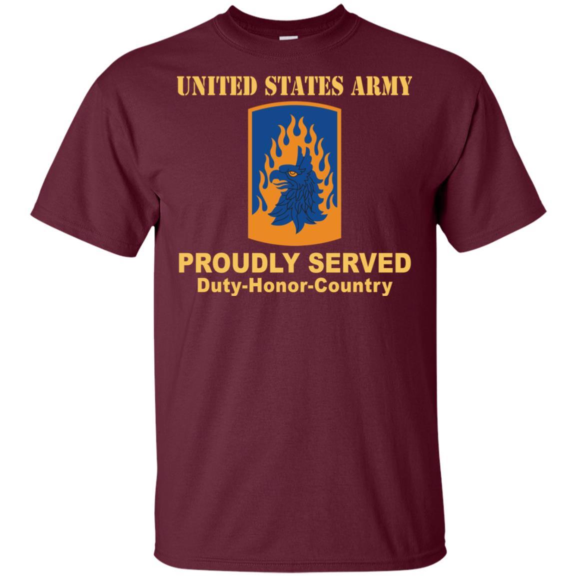 US ARMY 12TH COMBAT AVIATION BRIGADE- Proudly Served T-Shirt On Front For Men-TShirt-Army-Veterans Nation