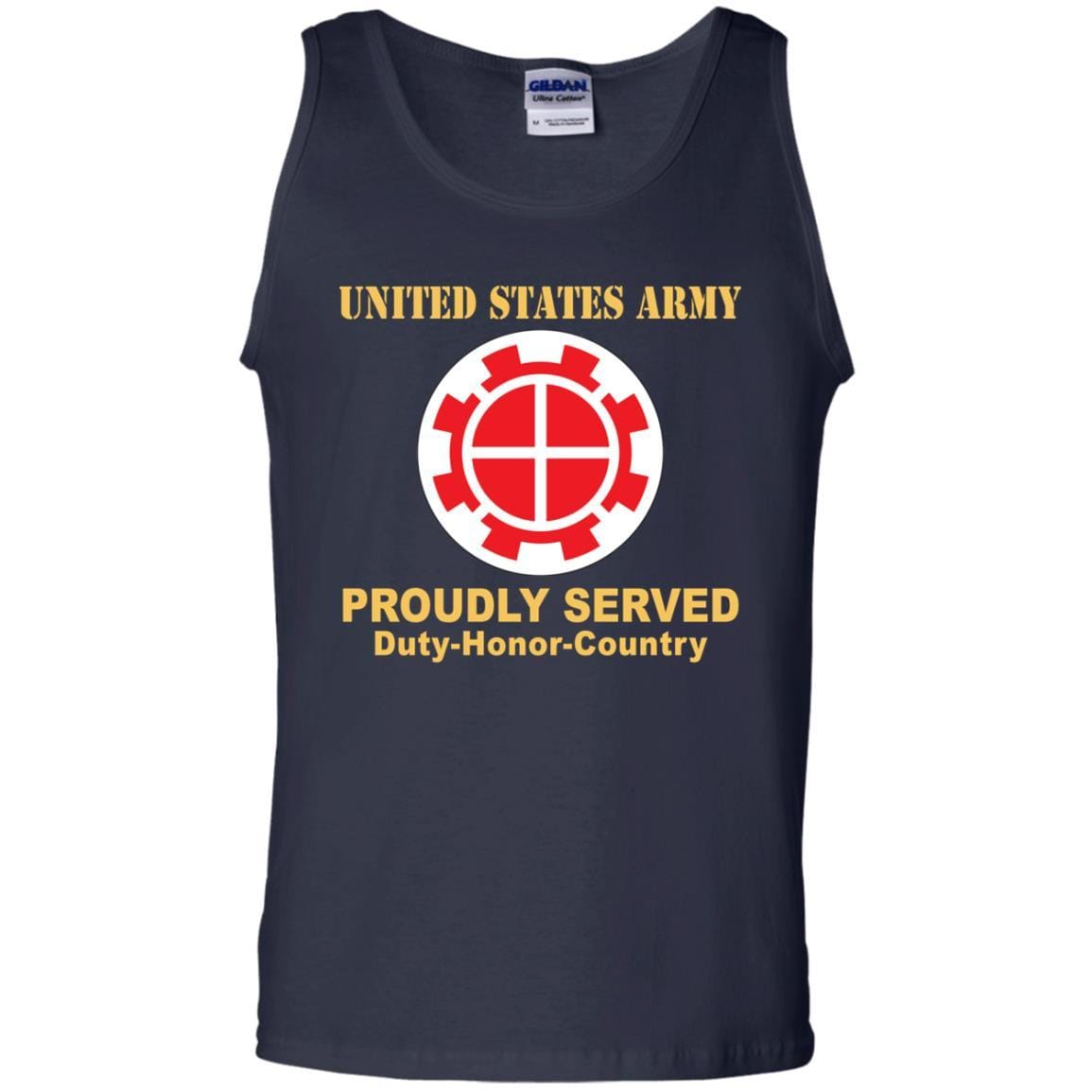 US ARMY 35TH ENGINEER BRIGADE - Proudly Served T-Shirt On Front For Men-TShirt-Army-Veterans Nation