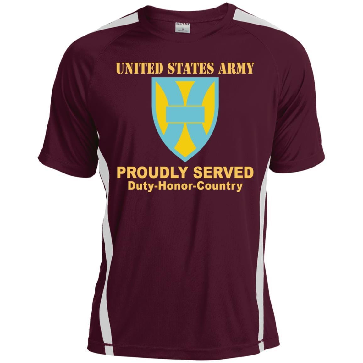 US ARMY 21ST SUSTAINMENT COMMAND- Proudly Served T-Shirt On Front For Men-TShirt-Army-Veterans Nation