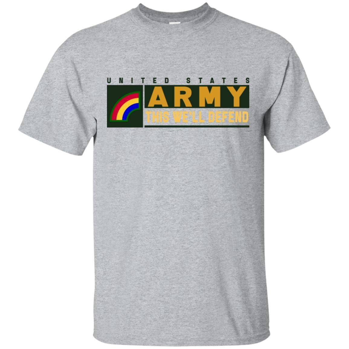 US Army 42ND INFANTRY DIVISION- This We'll Defend T-Shirt On Front For Men-TShirt-Army-Veterans Nation