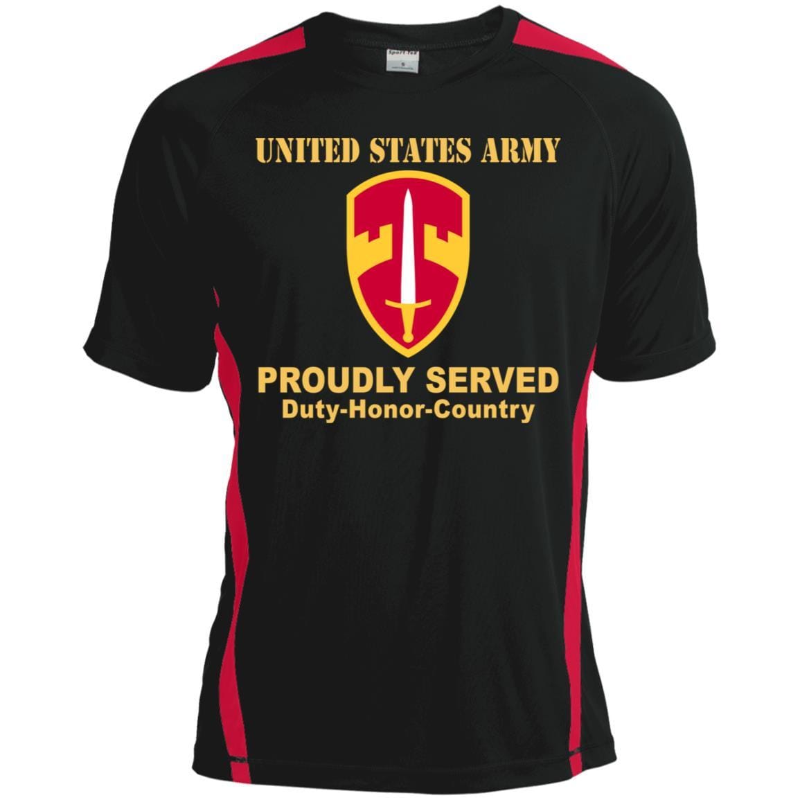 US ARMY CSIB U.S. ARMY VIETNAM- Proudly Served T-Shirt On Front For Men-TShirt-Army-Veterans Nation