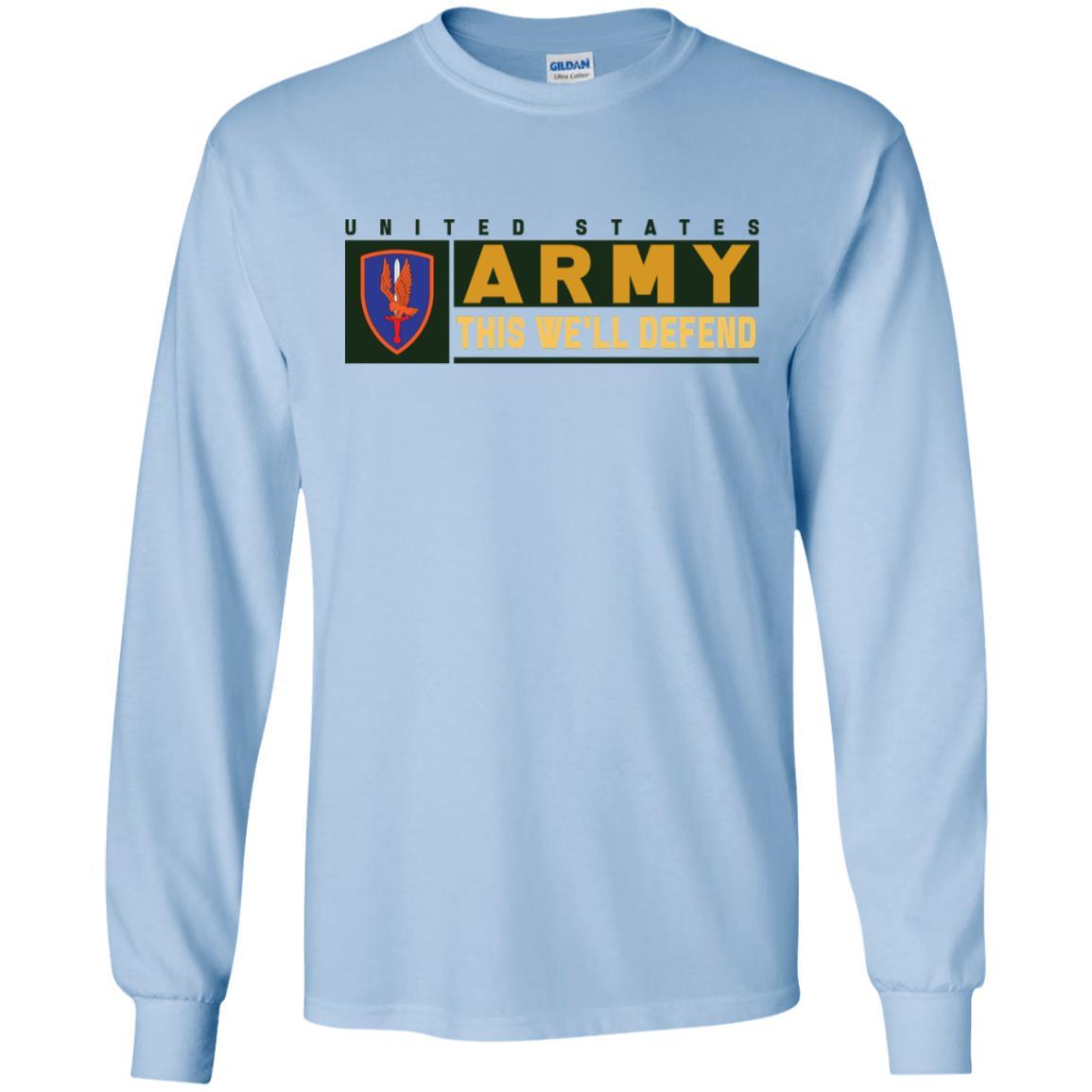 US Army 1ST AVIATION BRIGADE- This We'll Defend T-Shirt On Front For Men-TShirt-Army-Veterans Nation