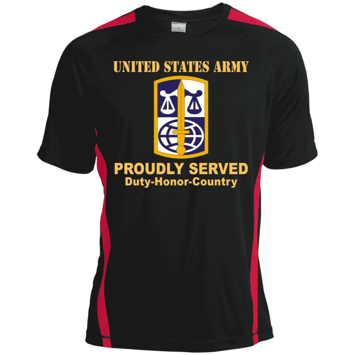 US ARMY CSIB LEGAL SERVICES AGENCY- Proudly Served T-Shirt On Front For Men-TShirt-Army-Veterans Nation