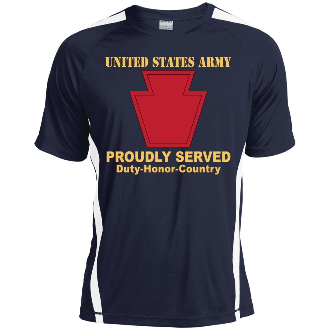 US ARMY 28TH INFANTRY DIVISION - Proudly Served T-Shirt On Front For Men-TShirt-Army-Veterans Nation