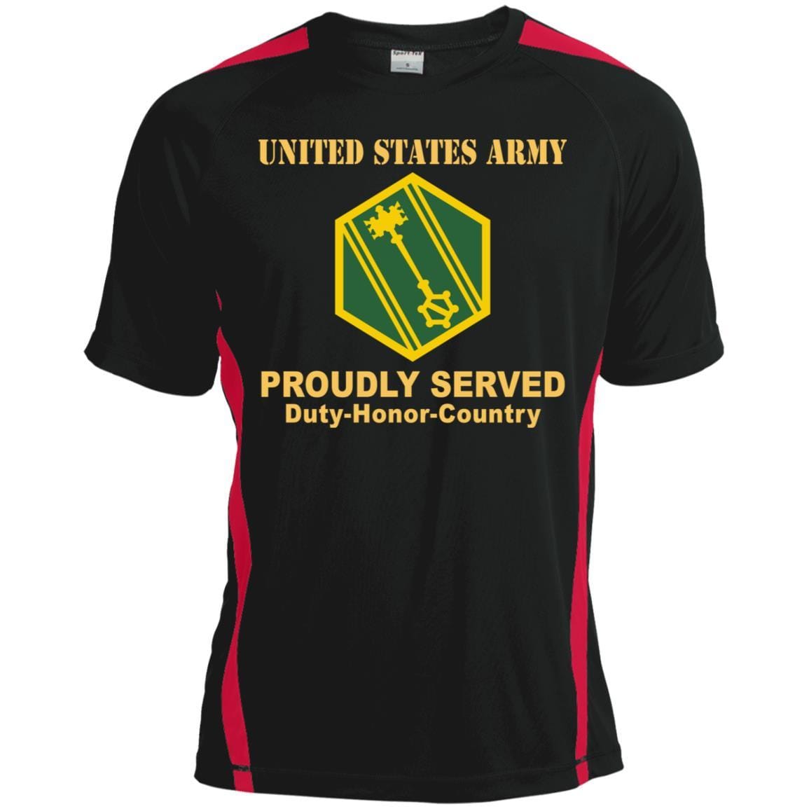 US ARMY 46TH MILITARY POLICE COMMAND- Proudly Served T-Shirt On Front For Men-TShirt-Army-Veterans Nation