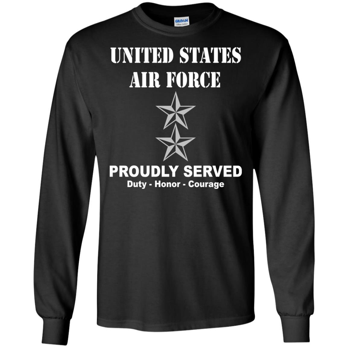 US Air Force O-8 Major General Maj G O8 General Officer Ranks Men Front T Shirt For Air Force-TShirt-USAF-Veterans Nation