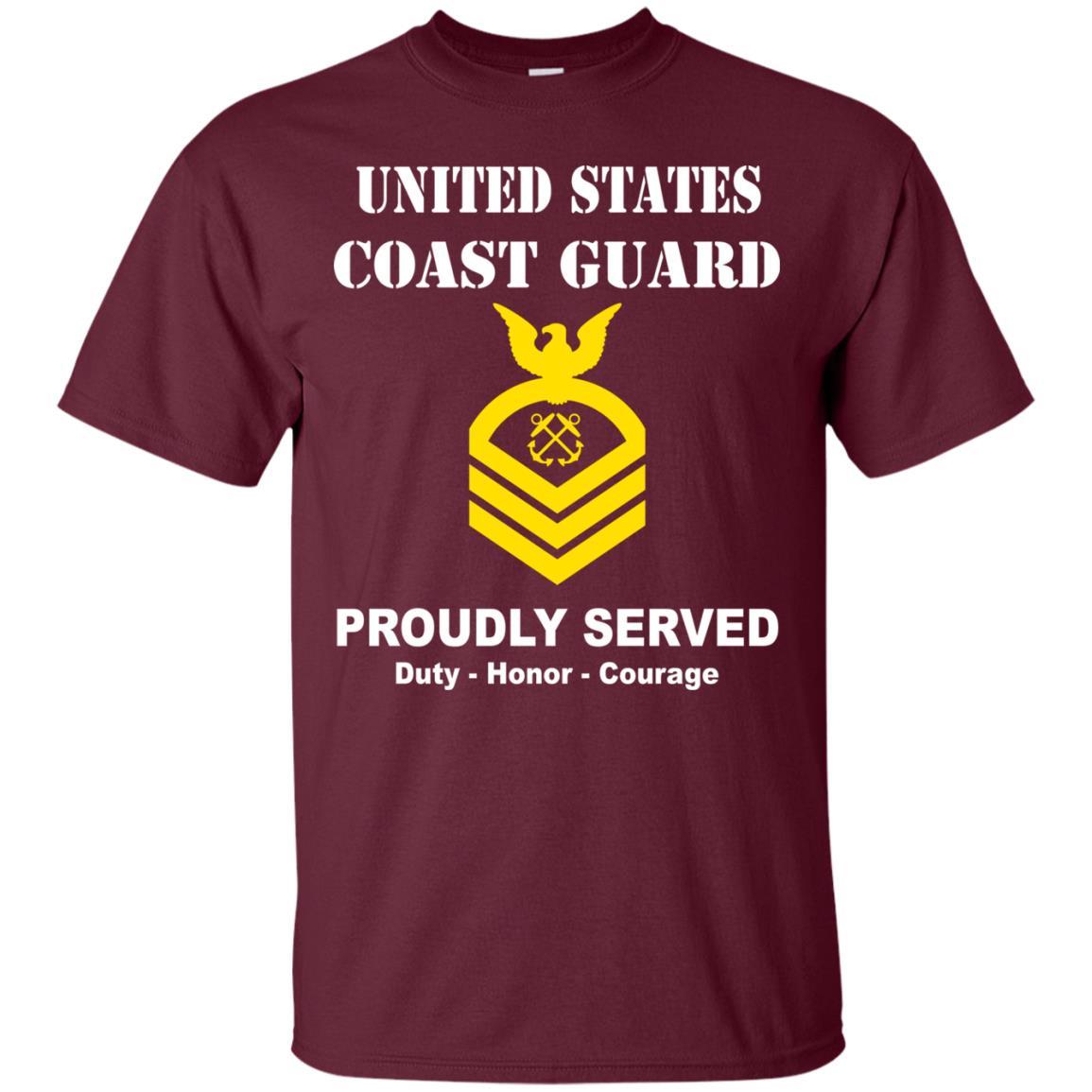 US Coast Guard E-7 Chief Petty Officer E7 CPO Chief Petty Officer Men Front USCG T Shirt-TShirt-USCG-Veterans Nation